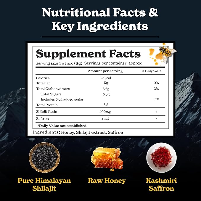 Shilajit Miel BetterAlt Ultimate Power Gourmet (30 Palitos)