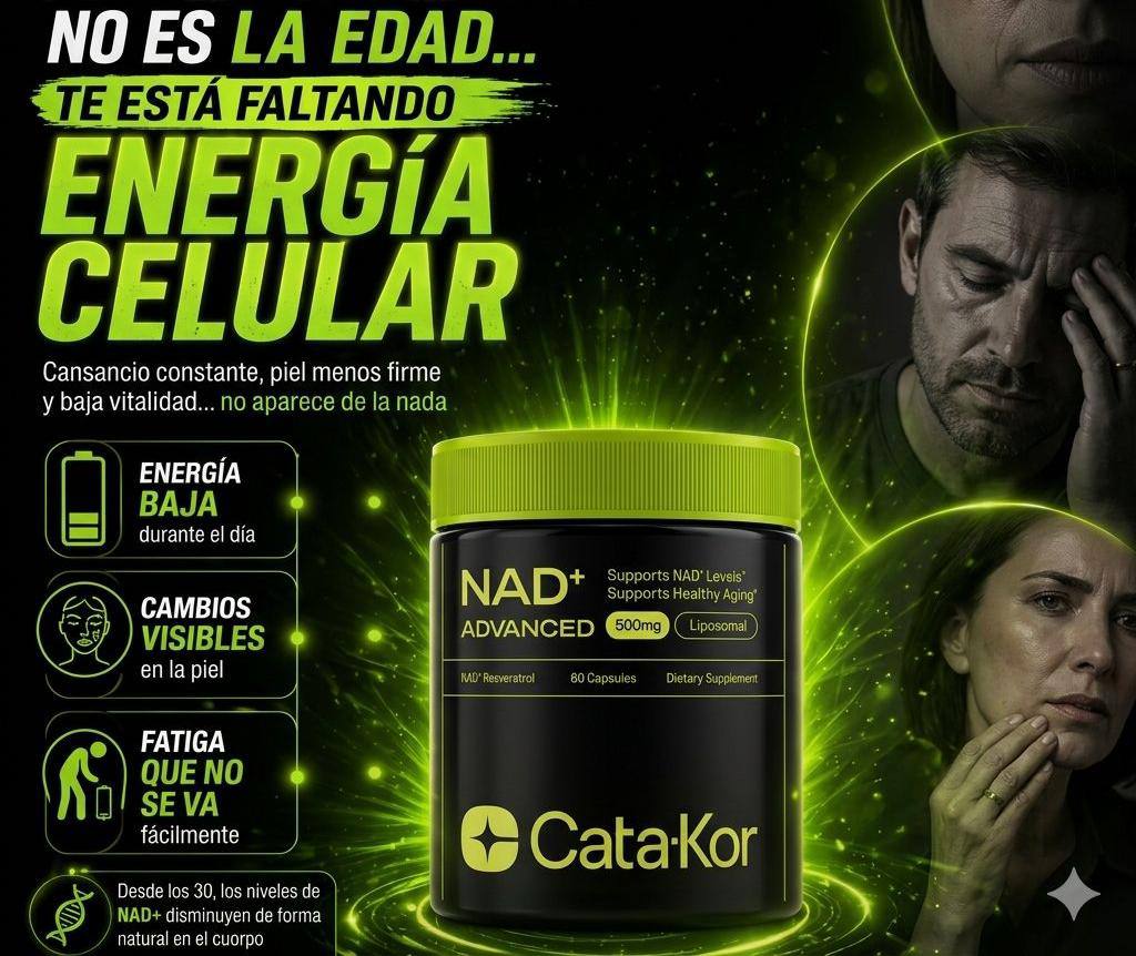 NAD Resveratrol Premium de Maxima Pureza con Tecnología Liposomal de absorción avanzada resultados en 15 Días Garantizados (CATA-KOR ADVANCED 60 capsulas)