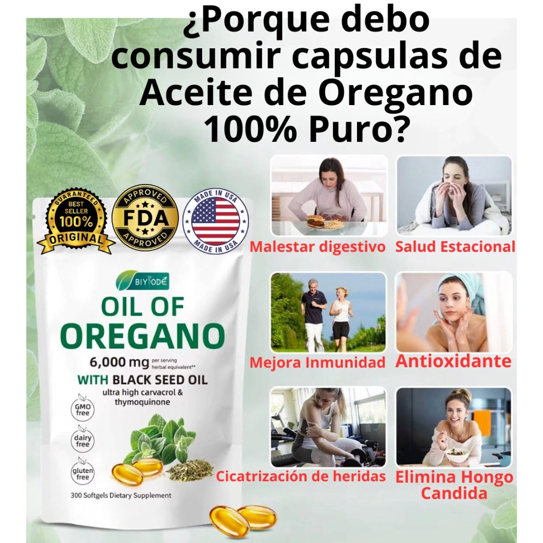 Aceite de Orégano (Biyode 100% Puro Original)