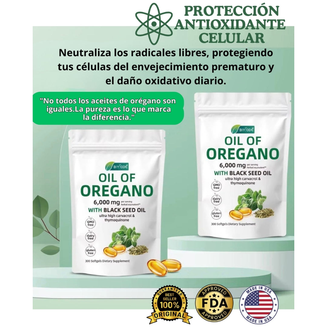 Aceite de Orégano (Biyode 100% Puro Original)
