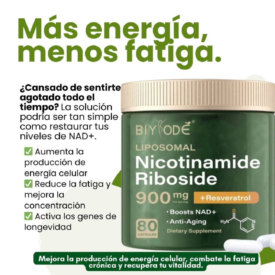 "Pack Rejuvenecimiento Premium 2X1" Suplemento NAD+ Resveratrol (Original 160 capsulas) Combinacion única Acelera resultados en solo 15 días